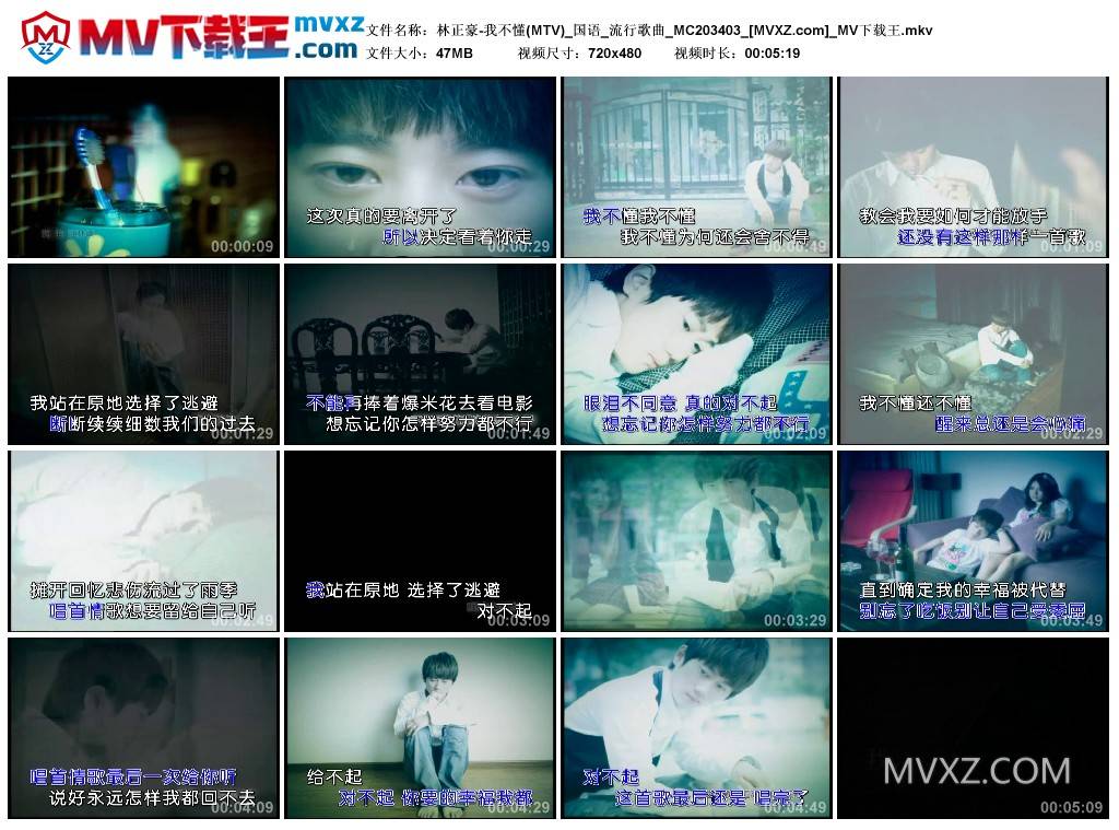 林正豪-我不懂(MTV)_国语_流行歌曲_MC203403